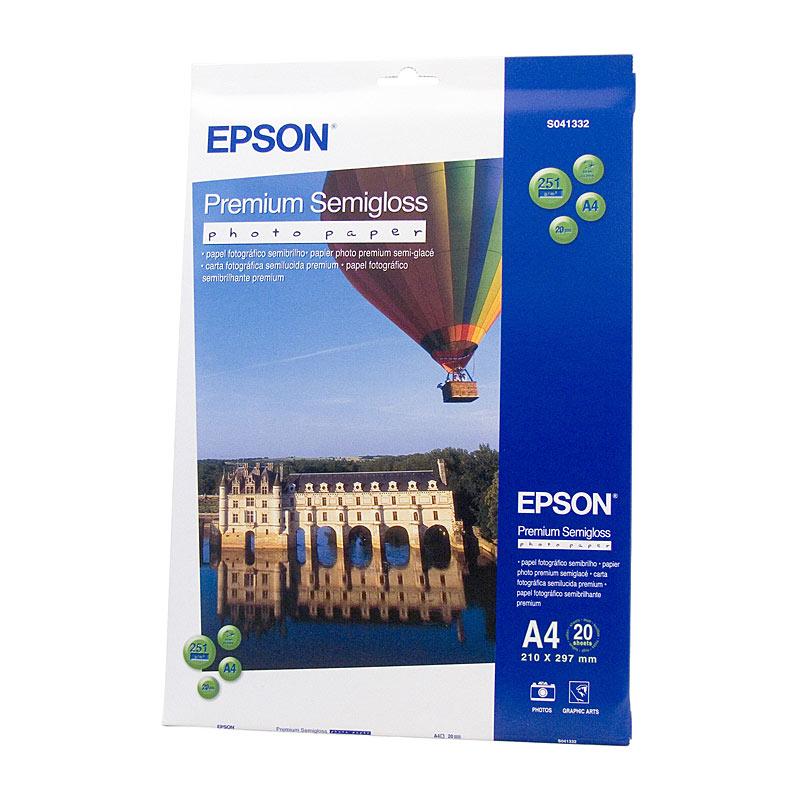 EPSON S041332 Semigloss Paper pack showcasing premium quality and vibrant print capabilities.