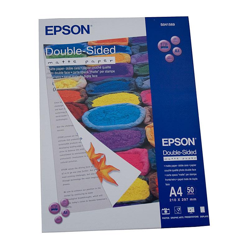 EPSON S041569/70 Matte Paper pack showcasing premium quality sheets for high-resolution printing.