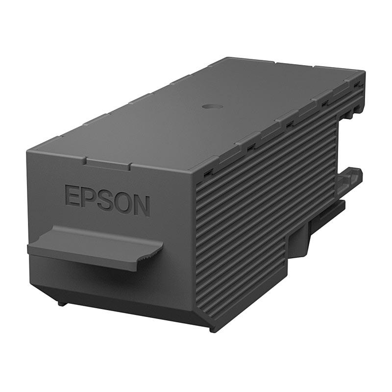 EPSON T512 Maintenance Box for ET 7700 and ET 7750 printers, showcasing its sleek design and packaging.