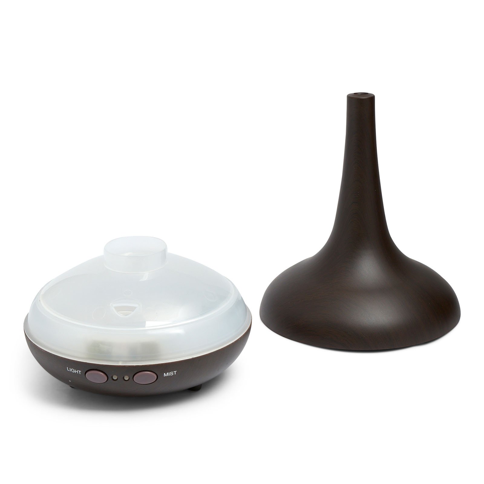 Milano Ultrasonic Aromatherapy Diffuser with LED lights and essential oils, designed for home and office use.