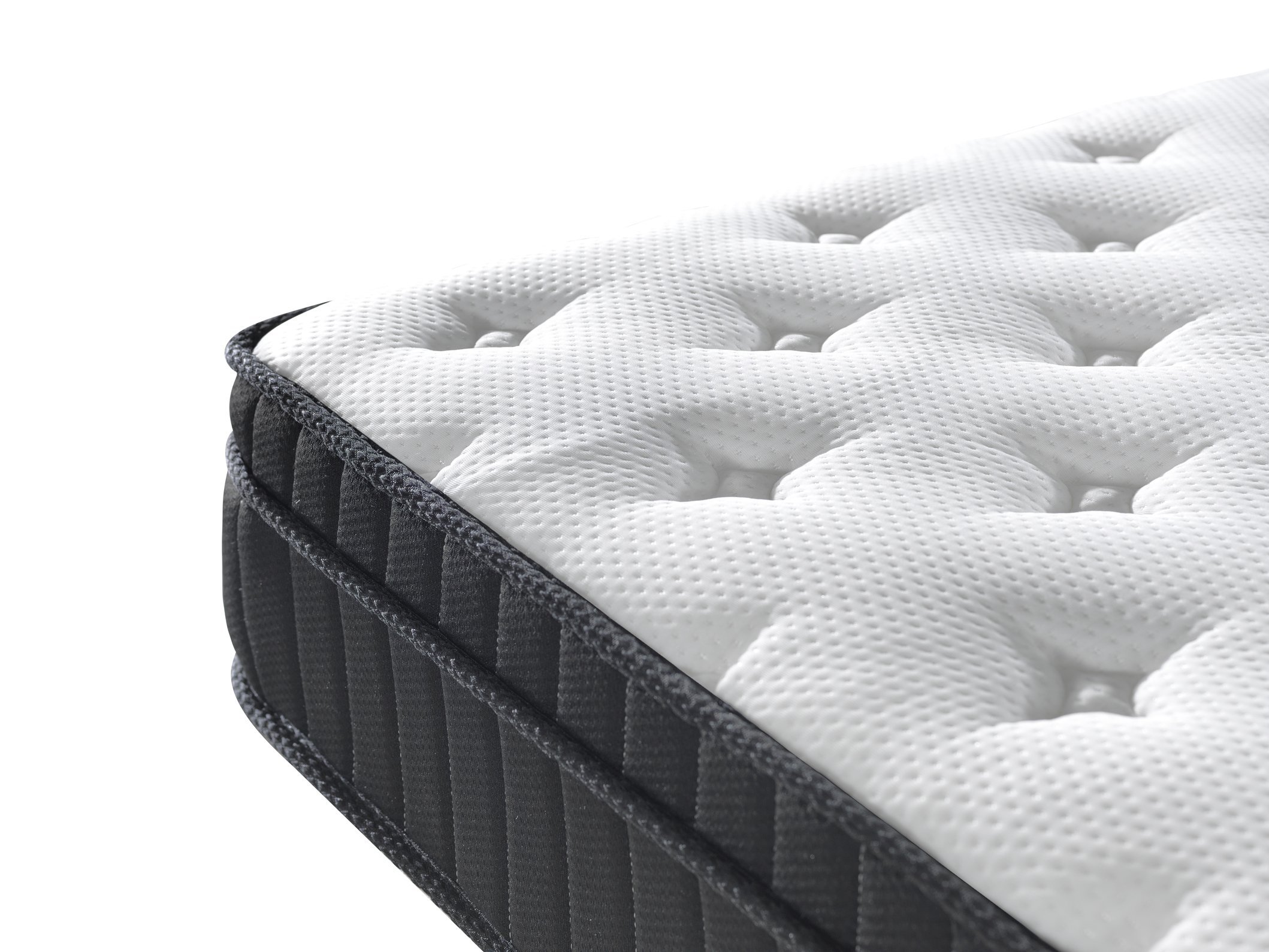 Euro Top Knit Multi-Zone Spring Mattress in double size, featuring a soft cotton knit Euro Top and a durable coil support system.