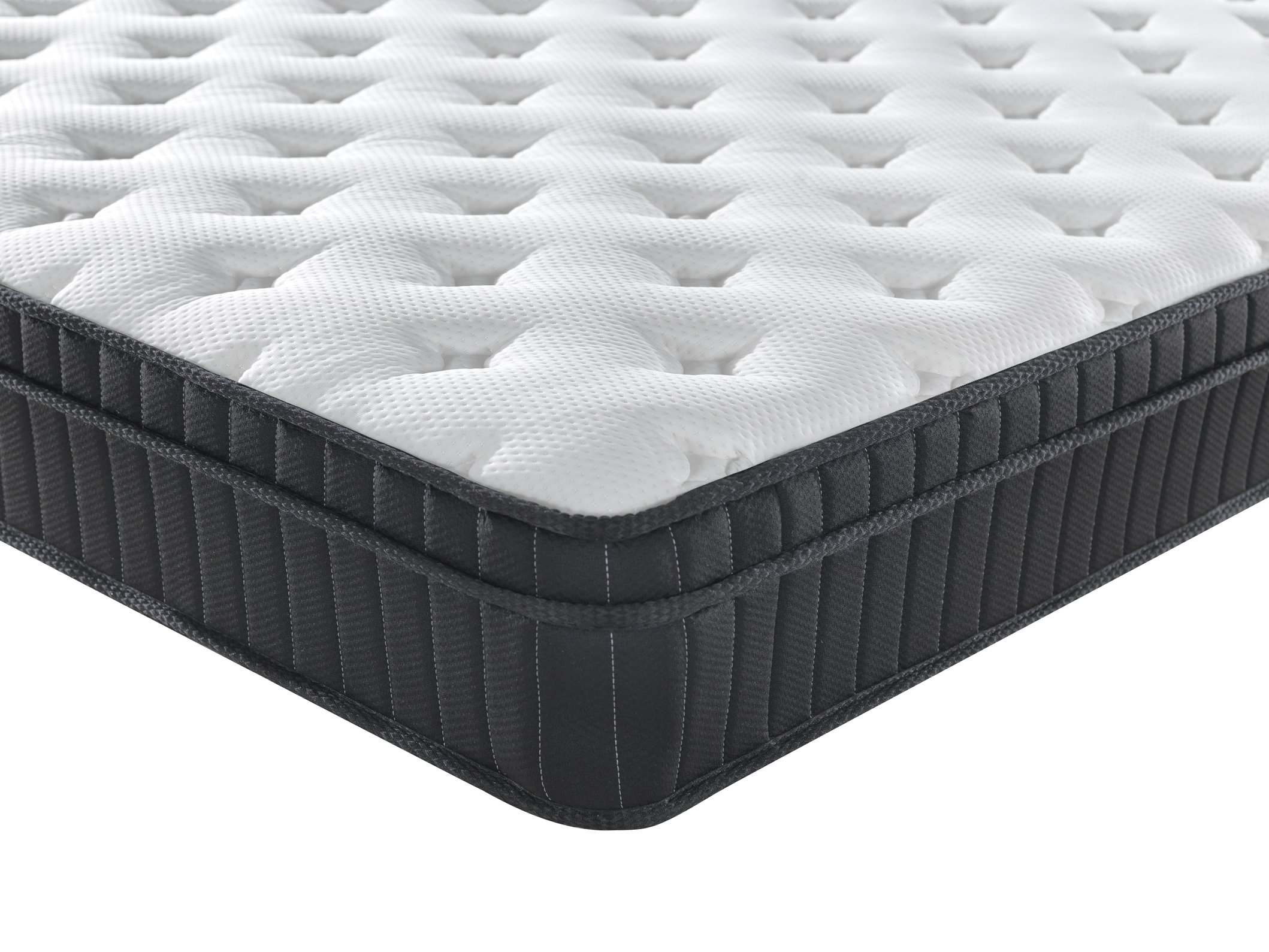 Euro Top Knit Multi-Zone Spring Mattress in King size, featuring a plush cotton knit Euro Top and a durable coil system for optimal support.