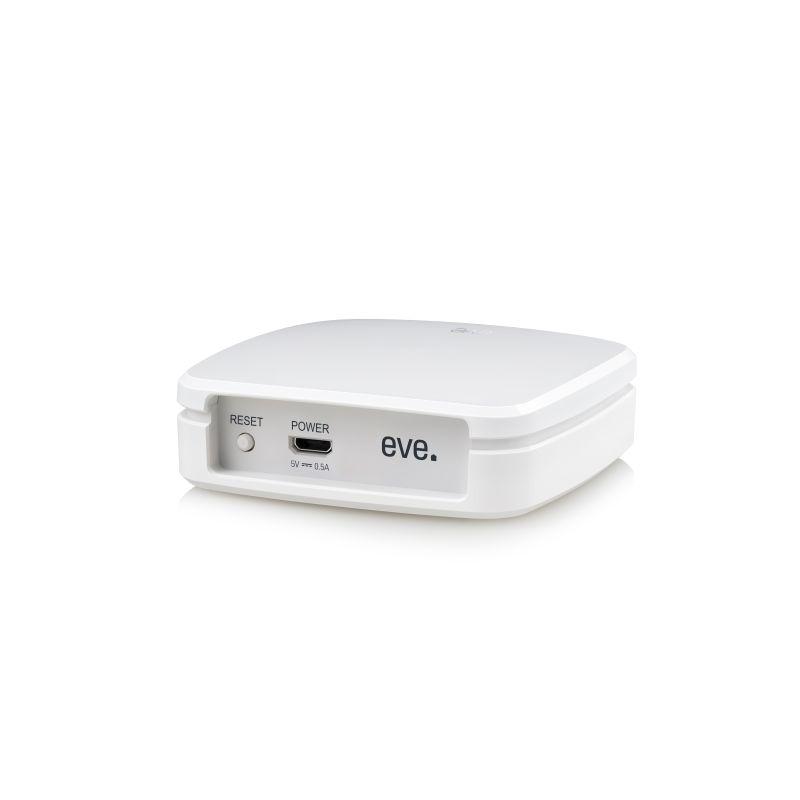 EVE Extend device showcasing its sleek design and compact size, ideal for home automation.