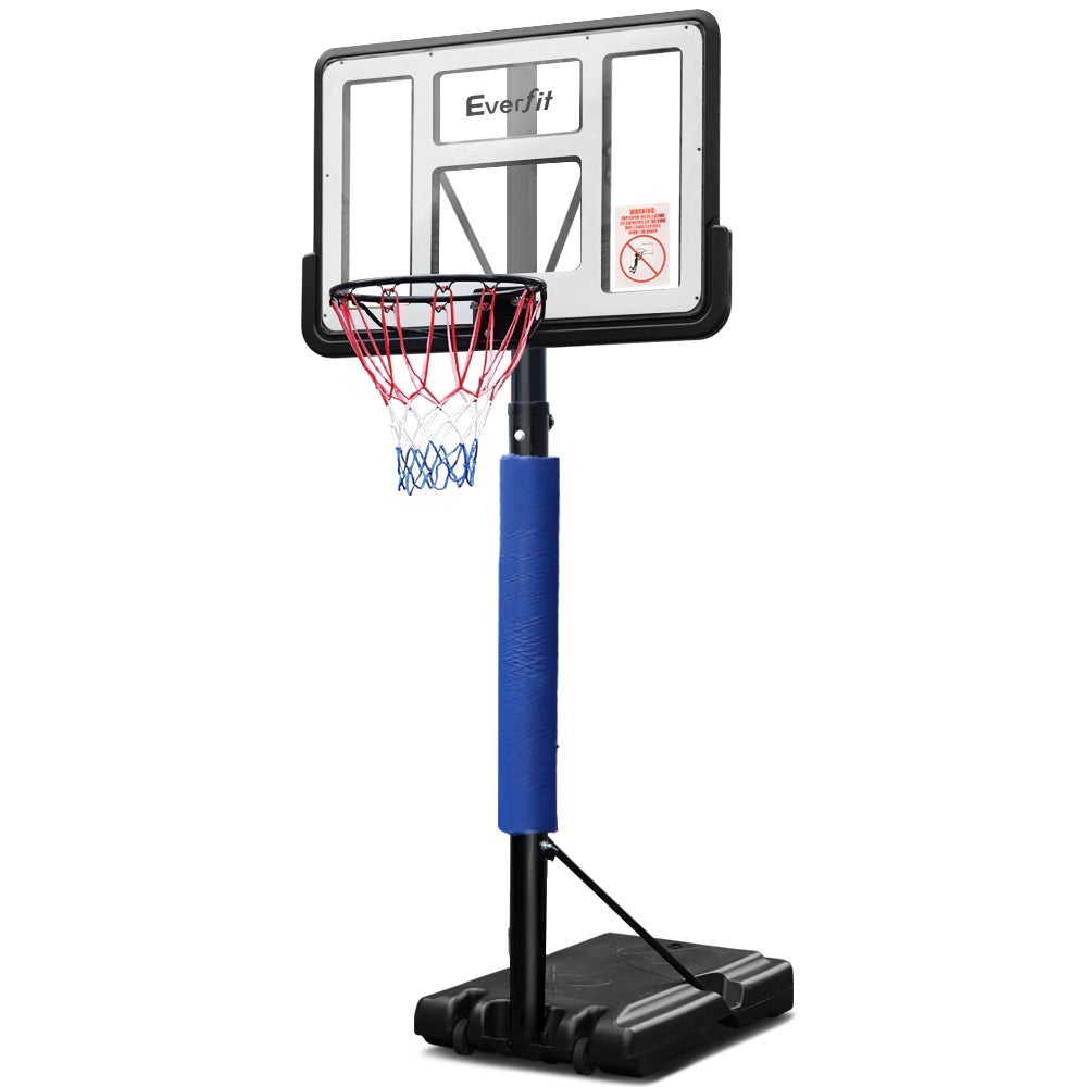 Everfit 3.05M Basketball Hoop Stand System with adjustable height and shatterproof backboard, perfect for outdoor play.