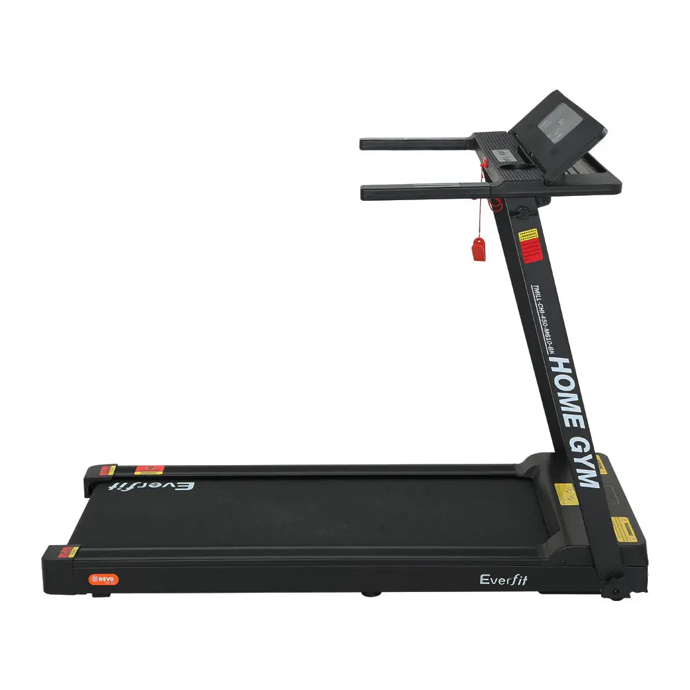 Everfit Treadmill Electric Fully Foldable Home Gym with digital display and safety features, designed for effective home workouts.