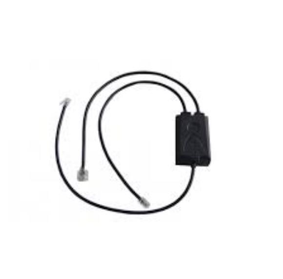 Fanvil EHS20 Electronic Hook Switch Adapter for Jabra headsets, showcasing its sleek design and connectivity features.