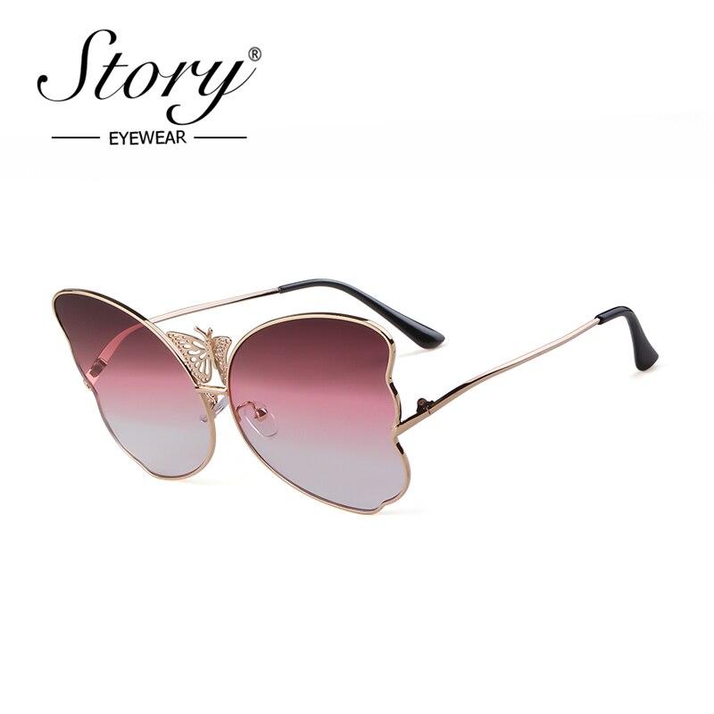 Fashion butterfly sunglasses for women in pink, featuring oversized lenses and a vintage design, perfect for sun protection.