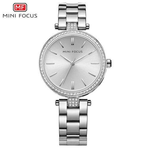 Fashion Casual Watch for Women featuring a stainless steel case and leather band, perfect for casual and formal occasions.