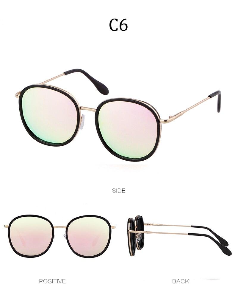 Fashion round sunglasses featuring green candy lenses and a pink frame, designed for both men and women, showcasing a luxurious and trendy style.