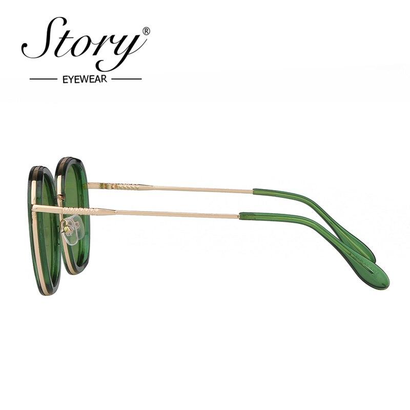 Fashion round sunglasses featuring green candy lenses and a pink frame, designed for both men and women, showcasing a luxurious and trendy style.