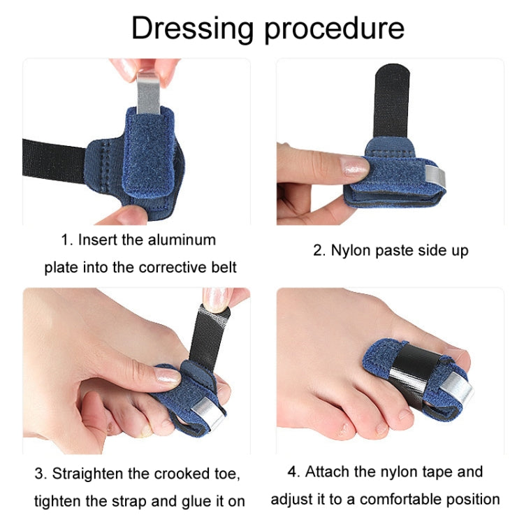 Finger and toe joint sprain support stretching exercise belt made of sponge composite cloth with removable aluminum support.