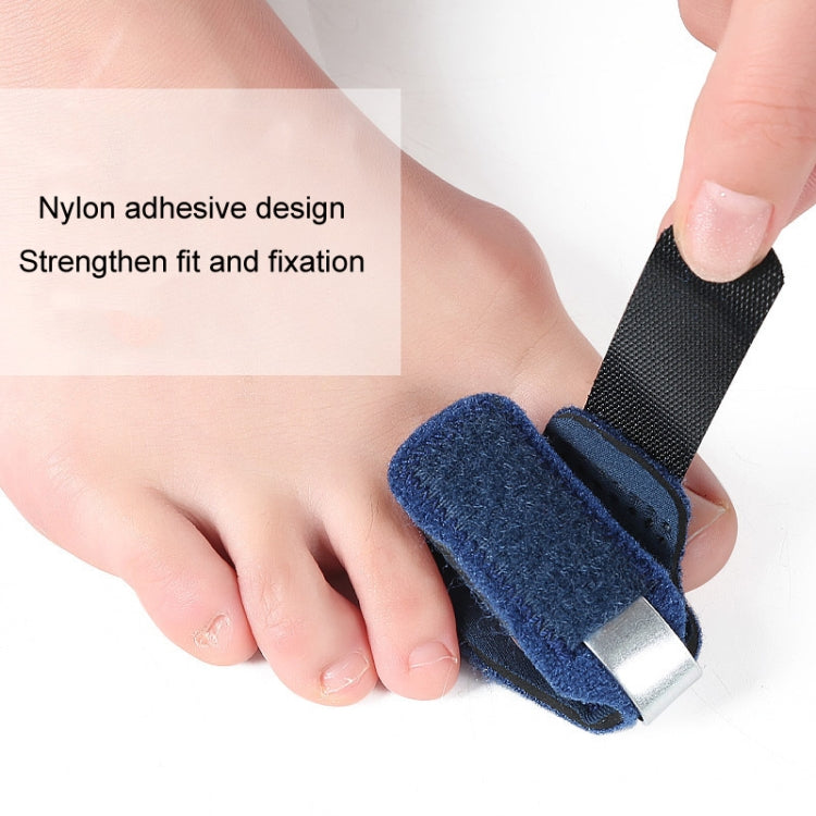 Finger and toe joint sprain support stretching exercise belt made of sponge composite cloth with removable aluminum support.