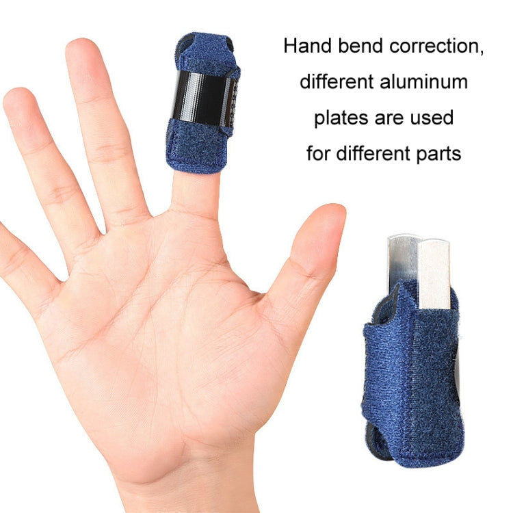 Finger and toe joint sprain support stretching exercise belt made of sponge composite cloth with removable aluminum support.