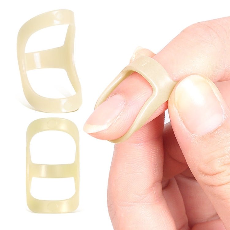 Finger Splint Fixation Ring designed for joint bending protection, showcasing its durable PP material and ergonomic 8-shaped arc design.