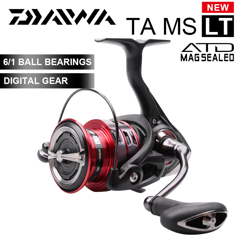 Fishing Spinning Reels in various sizes from 1000 to 6000, showcasing their sleek design and 6+1BB bearing system.