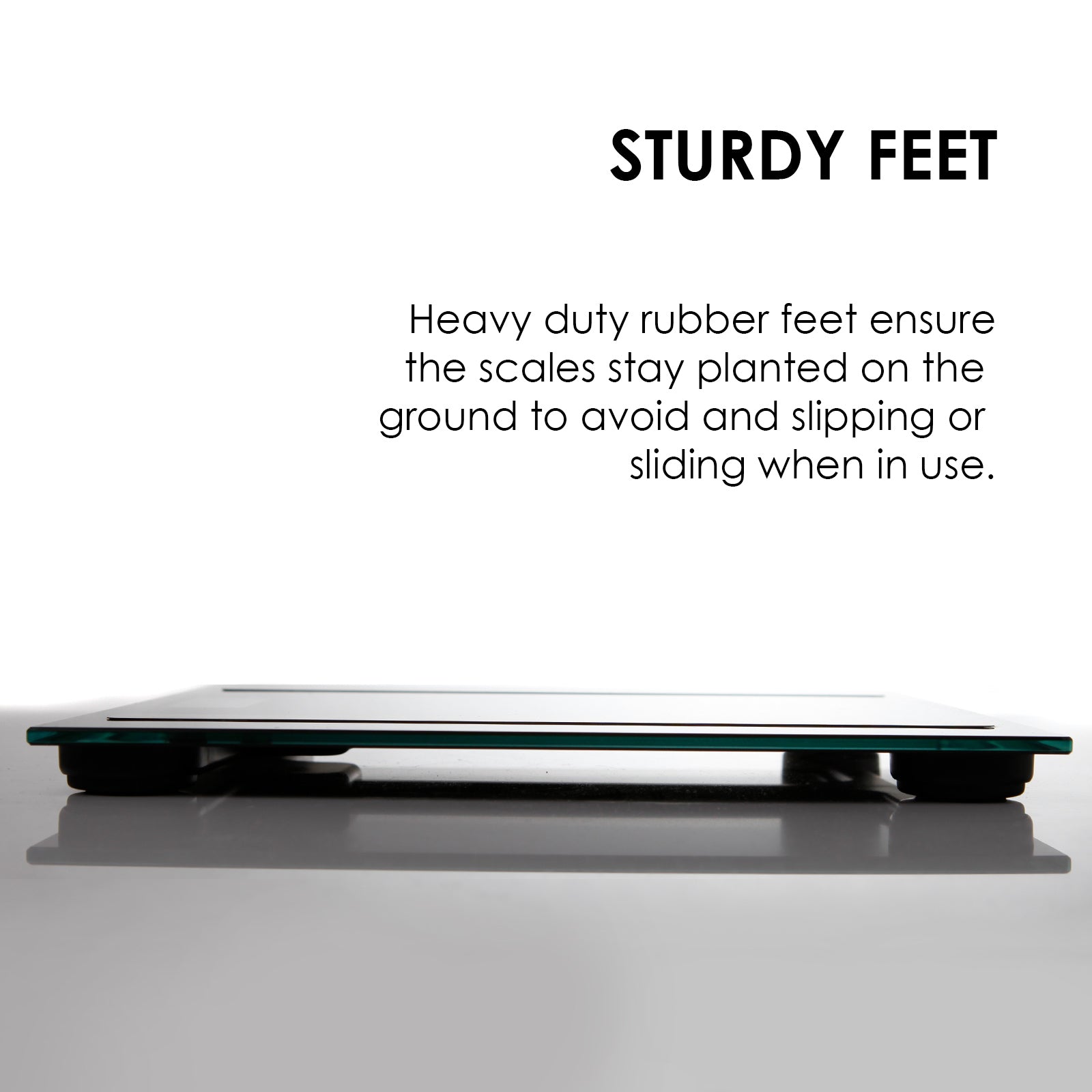 Fit Smart Electronic Body Fat Scale in black with LCD display and tempered glass platform, showcasing its sleek design and functionality.