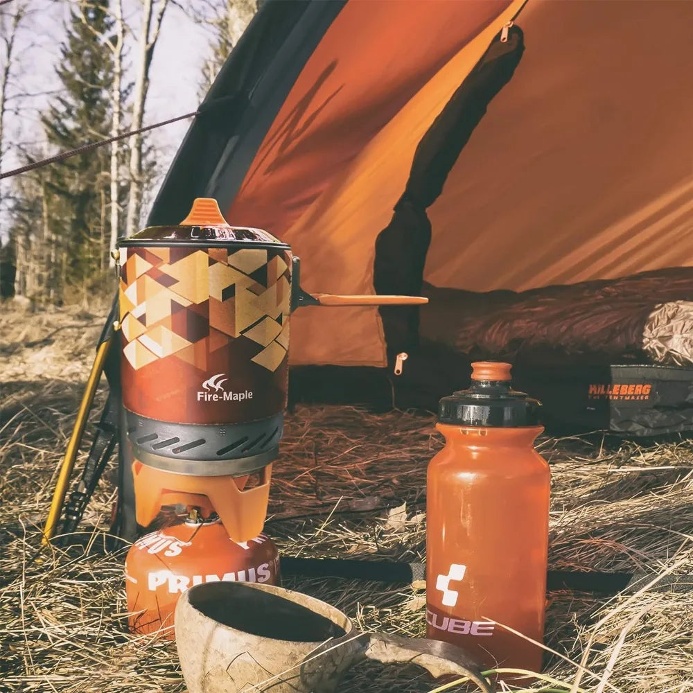 Fixed Star X2 Backpacking and Camping Stove System with integrated pot and stove, designed for outdoor cooking efficiency.