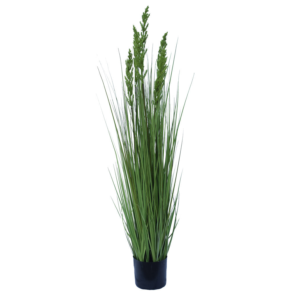 A tall 120 cm artificial Flowering Native Grass with vibrant colors, showcasing lifelike details, perfect for home decor.