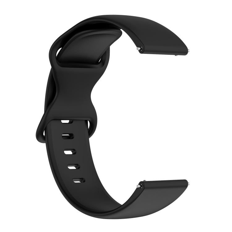 Amazfit Active L Butterfly 8-shaped Buckle Silicone Watch strap in vibrant colors, showcasing its soft silicone material and unique buckle design.