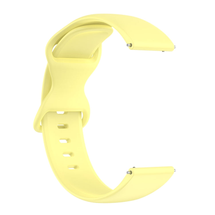 Amazfit Active L Butterfly 8-shaped Buckle Silicone Watch strap in vibrant colors, showcasing its soft silicone material and thickened design.