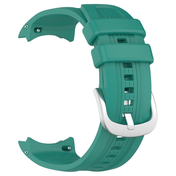 Green silicone watch band for Amazfit Balance A2286, featuring a vertical texture design for comfort and style.