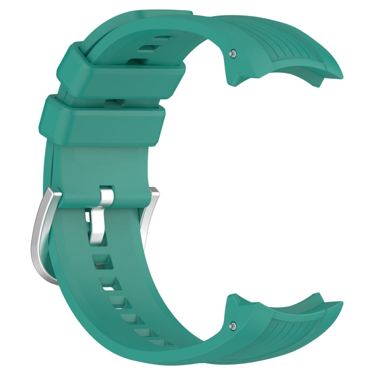 Green silicone watch band for Amazfit Balance A2286, featuring a vertical texture design for comfort and style.