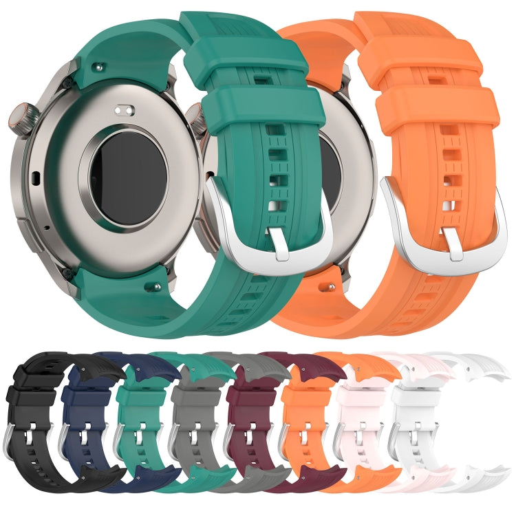 Green silicone watch band for Amazfit Balance A2286, featuring a vertical texture design for comfort and style.