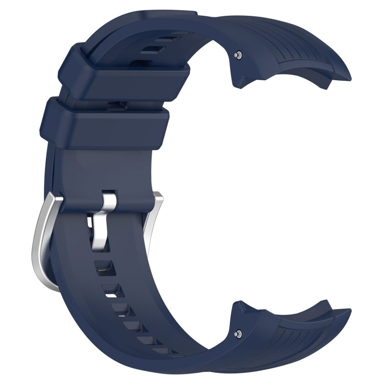 Amazfit Balance A2286 Vertical Texture Silicone Watch strap in black, showcasing its soft and durable silicone material with a textured design.