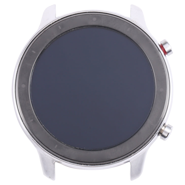 Amazfit GTR 47mm original LCD screen digitizer full assembly, showcasing the screen and touch digitizer with frame.