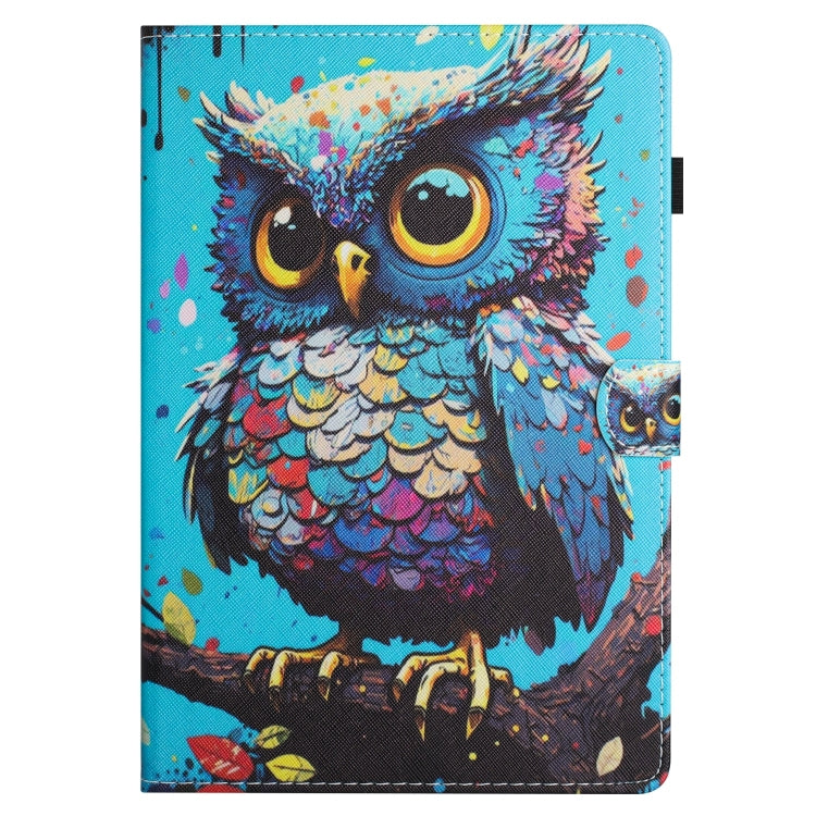 Colored Drawing Stitching Case for Amazon Kindle Fire HD 8, showcasing its stylish design and durable material.