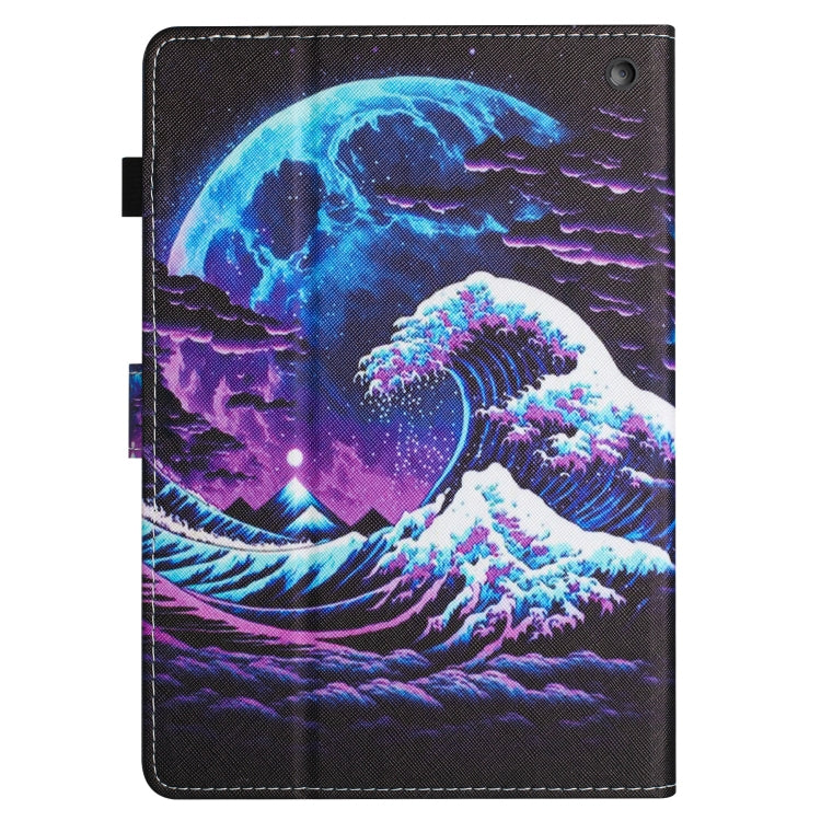 Colored Drawing Stitching Case for Amazon Kindle Fire HD 8, showcasing its stylish design and protective features.