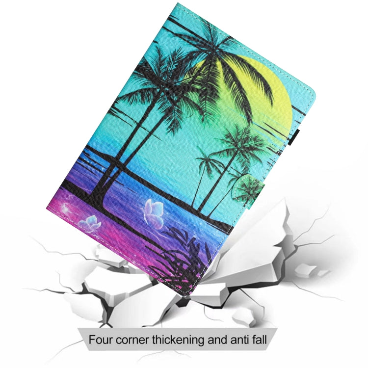 Colored drawing stitching case for Amazon Kindle Fire HD10 and HD10 Plus 2021, showcasing its stylish design and protective features.