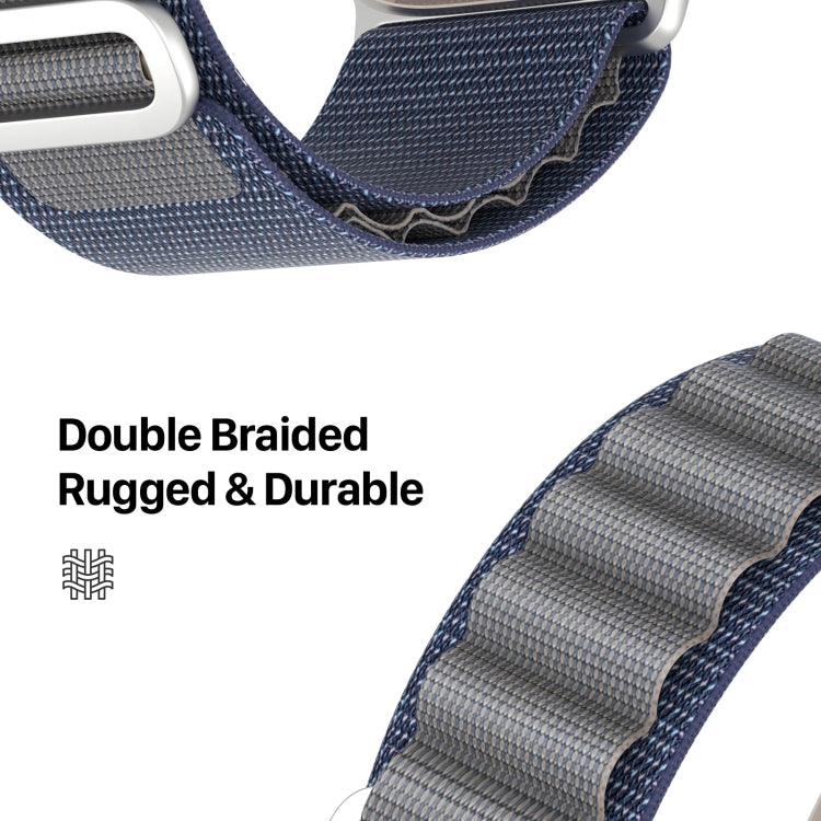 DUX DUCIS GS Series Nylon Loop Watch band for Apple Watch SE 2022, showcasing its ergonomic design and vibrant color options.