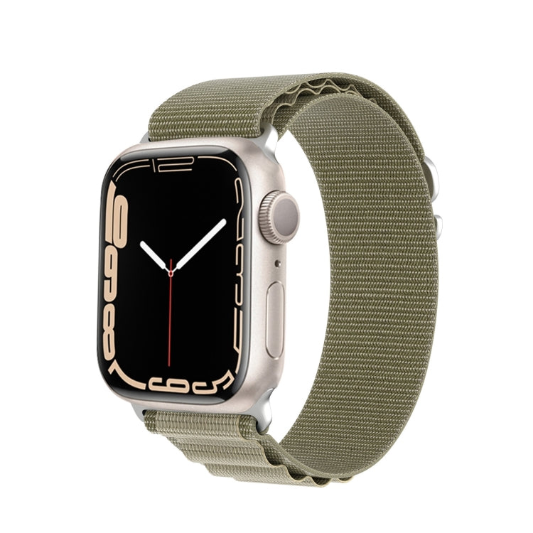 DUX DUCIS GS Series Nylon Loop Watch strap for Apple Watch SE 2023, showcasing its ergonomic design and vibrant color options.