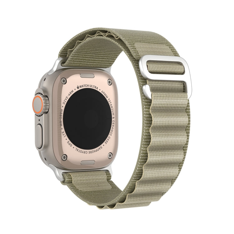 DUX DUCIS GS Series Nylon Loop Watch band for Apple Watch Series 8, showcasing its ergonomic design and vibrant color options.