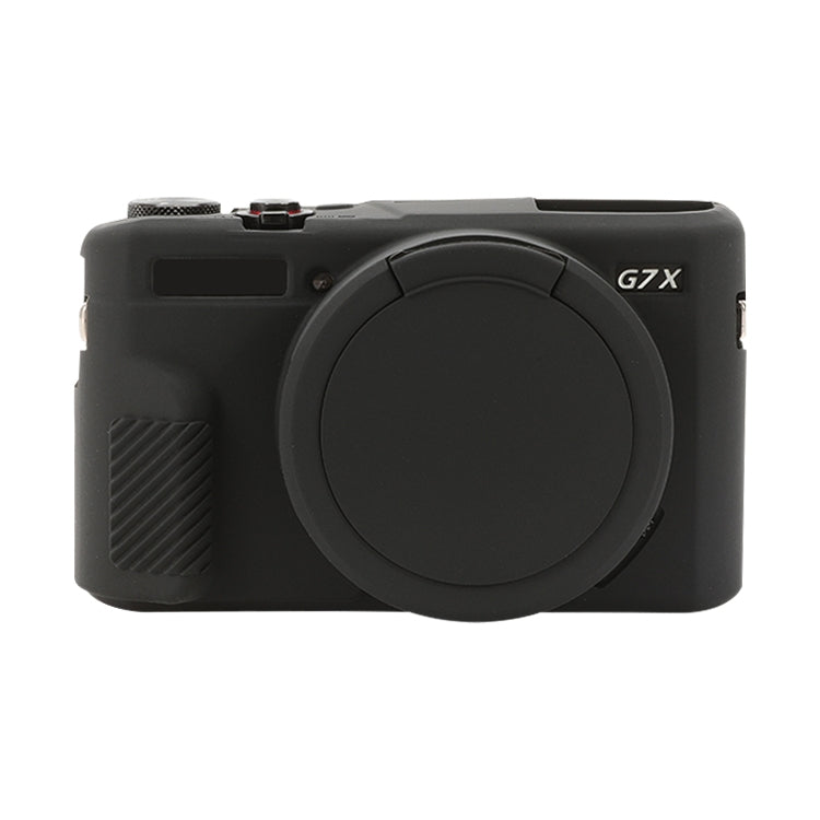 Soft silicone protective case for Canon PowerShot G7 X Mark II, showcasing its flexible design and snug fit.