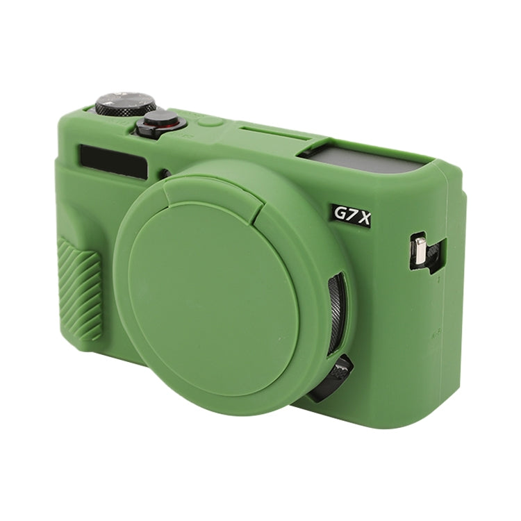 Soft silicone protective case for Canon PowerShot G7 X Mark II, showcasing its flexible design and snug fit.