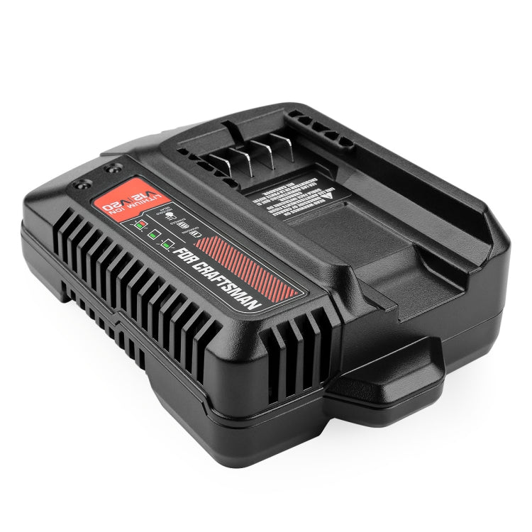 For Craftsman CMCB202 CMCB204 CMCB209 Electric Tool 20V Lithium charger with LED indicator and compact design.