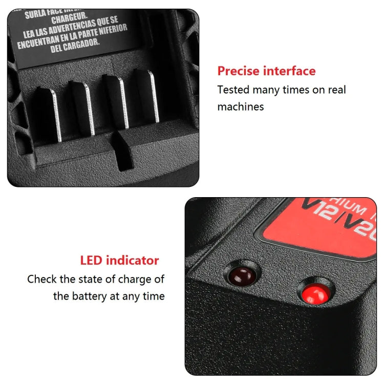 For Craftsman CMCB202 CMCB204 CMCB209 Electric Tool 20V Lithium charger with LED indicator and compact design.