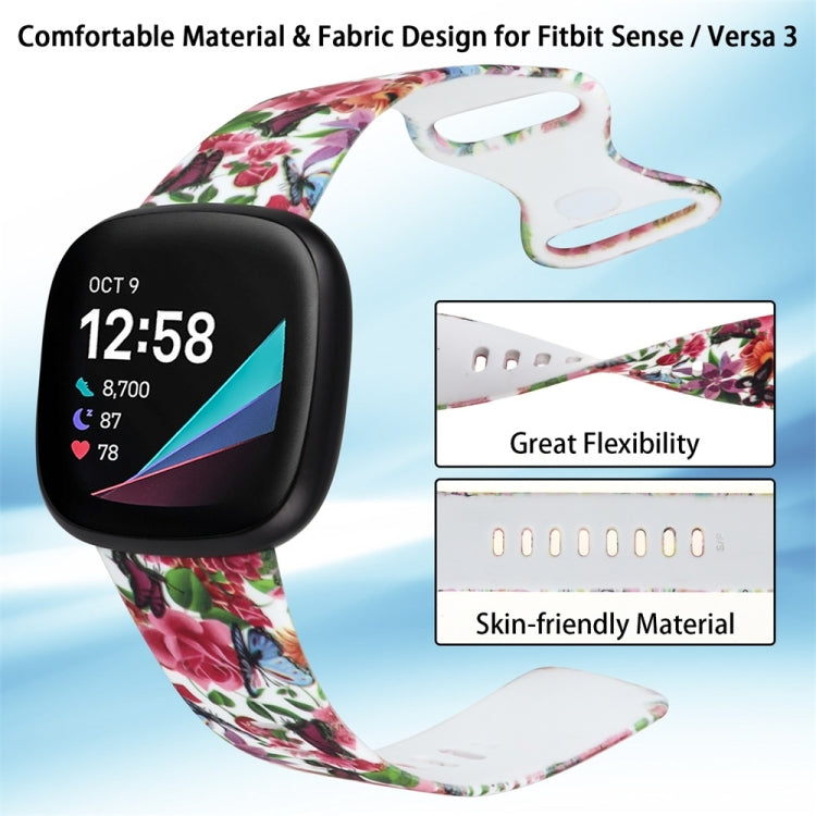 Comfortable and stylish printing watch band for Fitbit Versa 3, adjustable size and easy to assemble.