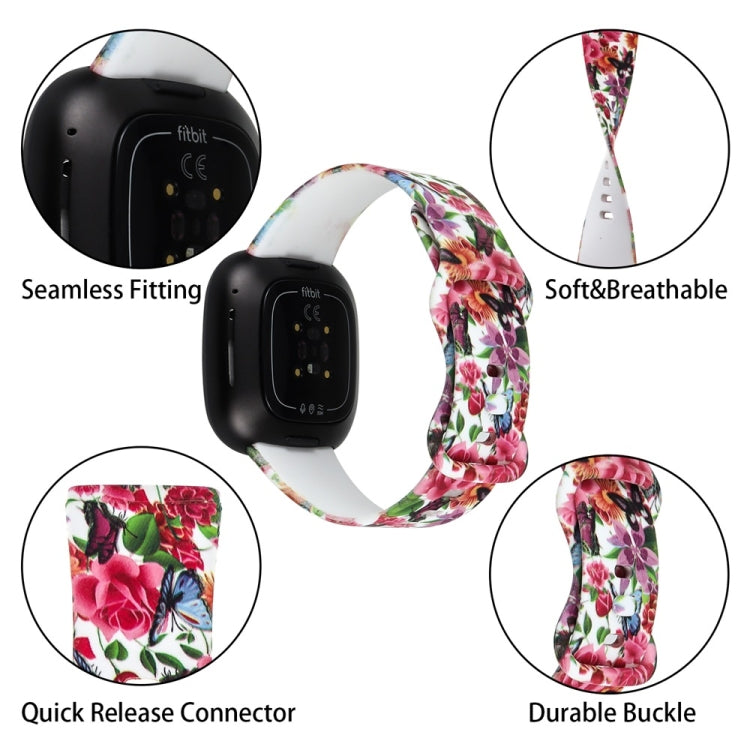 Comfortable and stylish printing watch band for Fitbit Versa 3, adjustable size and easy to assemble.