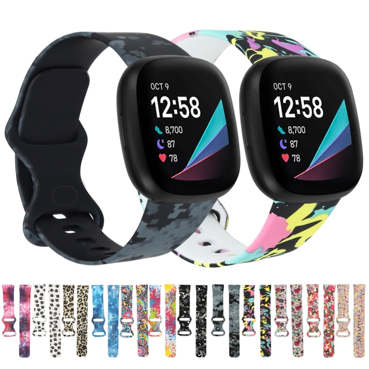 Comfortable and stylish printing watch band for Fitbit Versa 3, adjustable size and easy to assemble.