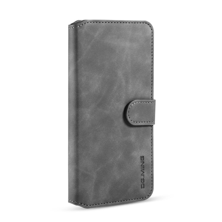 DG.MING Retro Oil Side Horizontal Flip Case for Huawei Mate 30, showcasing its stylish design and functional features.