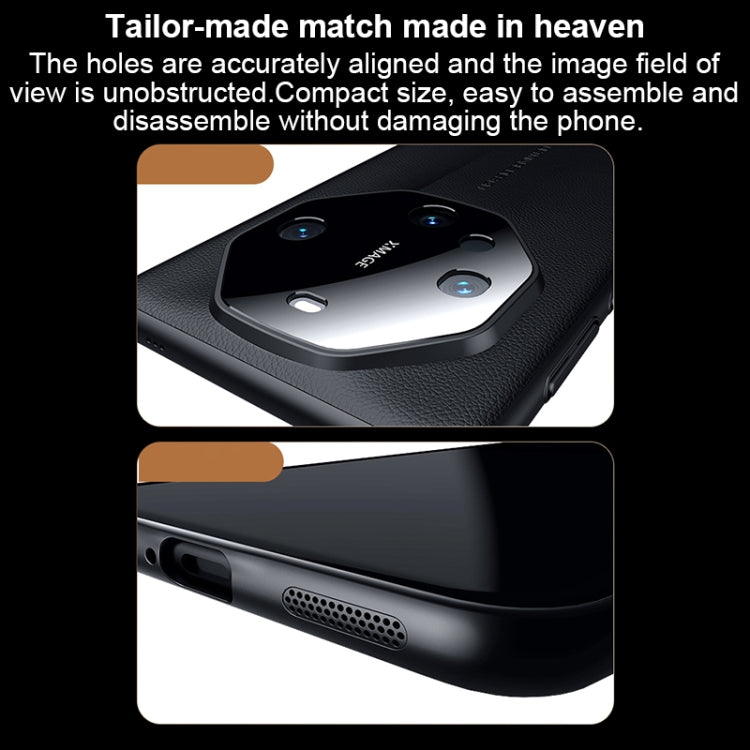 For Huawei Mate 60 Imitation Ultimate Design PC + Leather Phone Case showcasing its sleek leather and PC material.