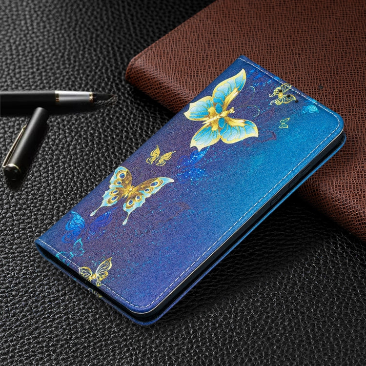 For Huawei P30 Lite case featuring a colorful drawing pattern and magnetic closure, made from PU leather and TPU material.