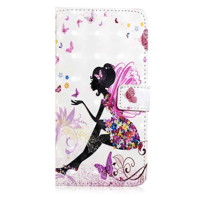 Huawei P30 Lite Oil Embossed 3D Drawing Leather Phone Case with a floral design, showcasing its durability and stylish appearance.