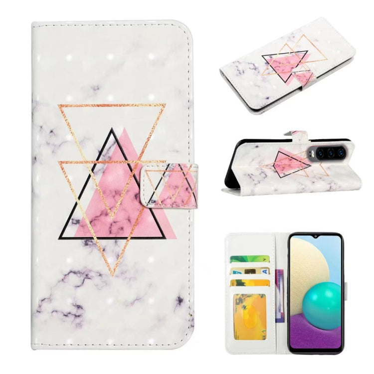 For Huawei P30 Oil Embossed 3D Drawing Leather Phone Case showcasing its stylish design and kickstand feature.