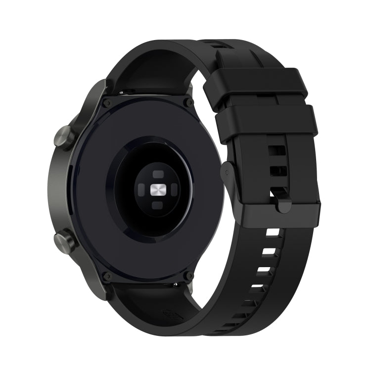 Silicone watch band for Huawei Watch GT 2 Pro featuring a black steel accent, showcasing its vibrant colors and adjustable design.