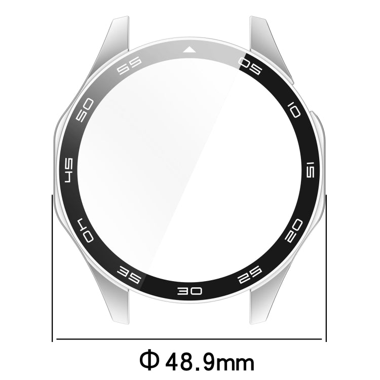 PC + Tempered Glass Integrated Watch Case for Huawei Watch GT 4 46mm, showcasing its lightweight and protective features.