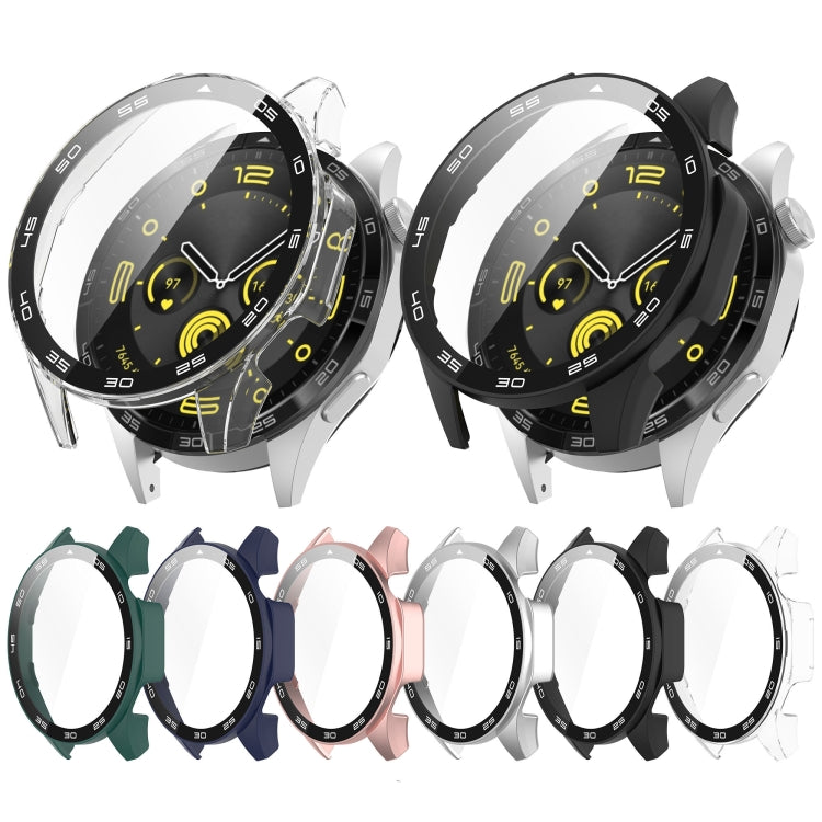 PC + Tempered Glass Integrated Watch Case for Huawei Watch GT 4 46mm, showcasing its lightweight and protective features.